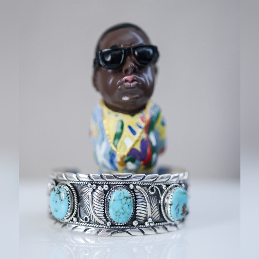 New Kingsman Turquoise sterling silver cuff Unisex